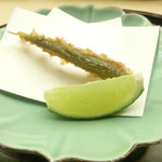 懐石料理 桝田 - 稚鮎のから揚げ