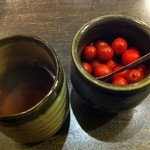 Karubi Bokujou - LO後のサービス お茶と小梅