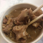 九十九亭食堂 - もつと針生姜だけのシンプル  直球の旨さ