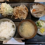 shokukuukankuu - 豚しょうが焼き580円、ご飯セット420円
