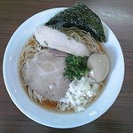 Menya Mankai - 味玉煮干中華：８２０円+麺大盛：１００円（各税込）【２０１９年４月撮影】