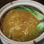 海上海 - 上海蟹味噌入り土鍋煮込み麺（1200円） 