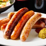 Assortment of 5 kinds of sausages