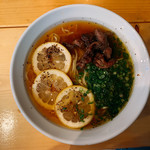 地鶏もも子とけさぶろう商店 - 地鶏塩レモンラーメン