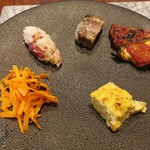 アビタコロ - 美しく1つ1つ凝った味わいのお料理が嬉しい！旬の野菜を主にした前菜の盛り合わせ