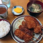 本田串かつ店 - 串かつ定食800円