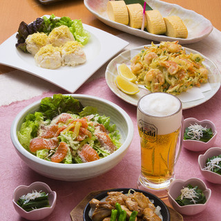 ボリューム◎飲放題付き宴会コース3500円が幹事さんに人気★