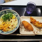 丸亀製麺 - ぶっかけうどん＆いなりとかしわ天