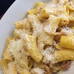 Agustarello - リガトーニのカルボナーラ　美味しすぎ