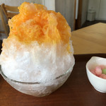 菓子巧房　ほほえみ - ブラッドオレンジ
            カラーパフ(おいり)トッピング