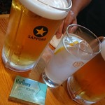 ふくべ - サッポロ★生ビール(大)    800円