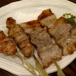 炭火焼鶏×デザート こてつ - 皮と豚串