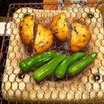 あさば - 朝食。いつもなら生椎茸。セシウムが検出されたとかで、先の大震災後、出すの止めたそうです。