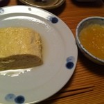 あさば - 朝食。定番の卵焼きです。これが大好きでいつも楽しみにしています。