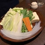 Hakata Hanamidori - 博多水炊きは、キャベツが入ります。