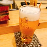 鮨 歴々 - 生ビール