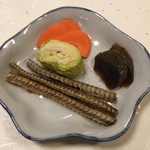 鰻はし本 - 骨せんべいとお漬物