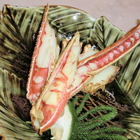 かに道楽 梅田店 - かに会席万葉「焼かに」（H23.12）