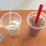 Kafe Ando Ba - タピオカみるくティーとバニラソフトクリーム