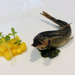 エスキス - 稚鮎　マンゴー　ウイキョー