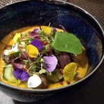 カノーヴァ - アワビと野菜のガスパチョ