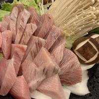浅草一文 別館 - ねぎま鍋の材料