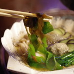 田中屋旅館 - ワカメのしゃぶしゃぶ