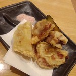 烏賊 鮨ダイニング 鮮助 - レンコンとネギトロの挟み揚げ♪