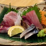 烏賊 鮨ダイニング 鮮助 - サービスの刺し盛り一人前