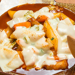 Melty cheese tteokbokki