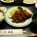 ステーキ・とんかつ 大吉 - ヒレカツ定食　1100円