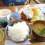 co-fuque cafe - 2019年3月　ハンバーグ定食【ドリンク付きで900円】