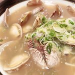 宝醤軒 - あさりラーメンのアップ