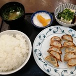 Temujin - 餃子定食です。(2019年5月)