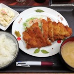 ひとりあじ - チキンカツ定食 550円