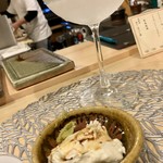 熟成魚と酒ドットジェイピー春夏冬 - 〆の肴にチーズ豆腐