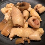 麺屋一燈 - 東京軍鶏鶏皮とザーサイのピリ和え