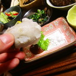 霧島 - お好みで味噌か塩で戴きます