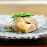 神楽坂 阿部 - 虎河豚のたたき、 あん肝