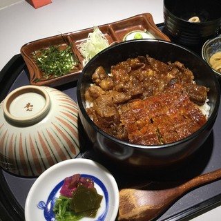 Omi beef and eel double hitsumabushi