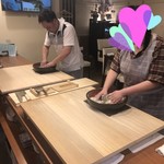 道産しゃぶしゃぶと手打ち蕎麦 MONDO - 蕎麦打ち体験③
