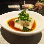 日本料理 TOBIUME - イサキの白子火を通して