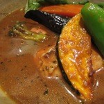 すーぷかれー専門店　薩摩剛家 - やわらかチキン野菜　￥1050　　　ご飯・普通　　辛さ・3