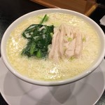 中華食房 正記 - 鶏絲白湯刀削麺（ヂィスパイタン）（￥750）