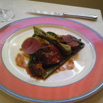 アメリ - 牛バベットのステーキ、前回と盛り付けが若干違います