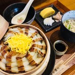 焼き穴子のセイロ蒸し寿司