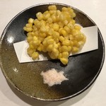 旬菜 おぐら家 - とうもろこしのかき揚げ