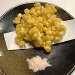 旬菜 おぐら家 - とうもろこしのかき揚げ