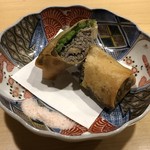 旬菜 おぐら家 - 稚鮎とクレソンの春巻き