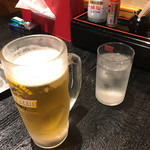Okonomiyaki Teppanyaki Shizuru - 生ビール(キリンラガー) 中ジョッキ